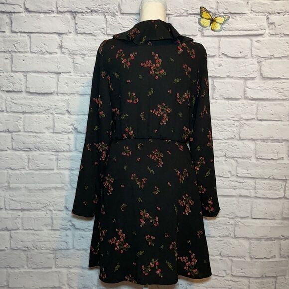 Vero Moda Parisan Short Wrap Long Sleeve Dress Size Small - Picture 6 of 16